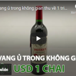 Rượu vang ủ trong không gian thu về 1 triệu USD 1 chai